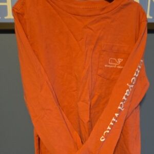 Boys Size 6 Vineyard Vines Nantucket Red Long Sleeve Tee.